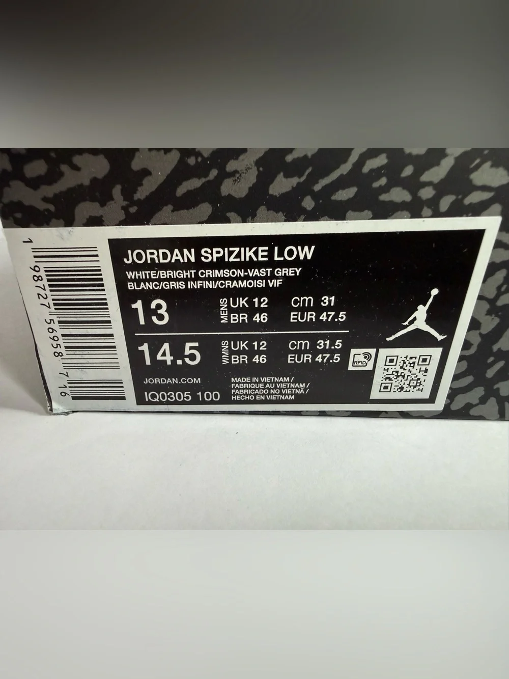 Nike Air Jordan Spizike Low Men’s 13 IQ0305-100 NIB